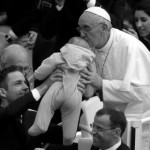 Pope Francis kissing baby